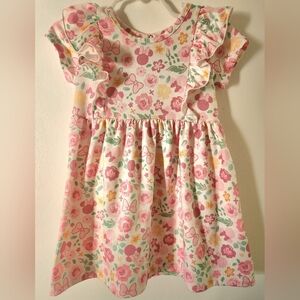 Disney Pink Floral Minnie Mouse Dress
